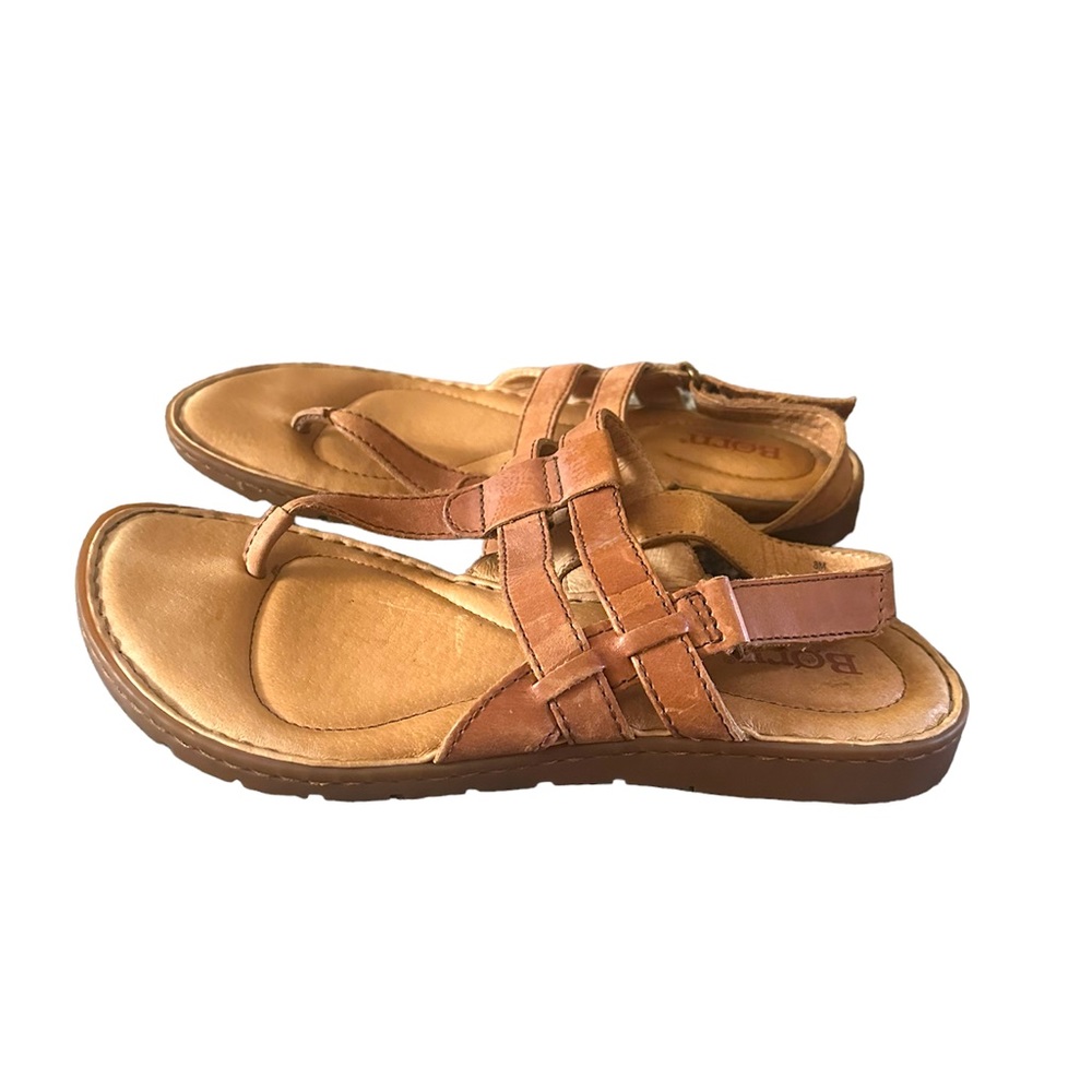 Born Women’s Sandals Brown Leather Size 8